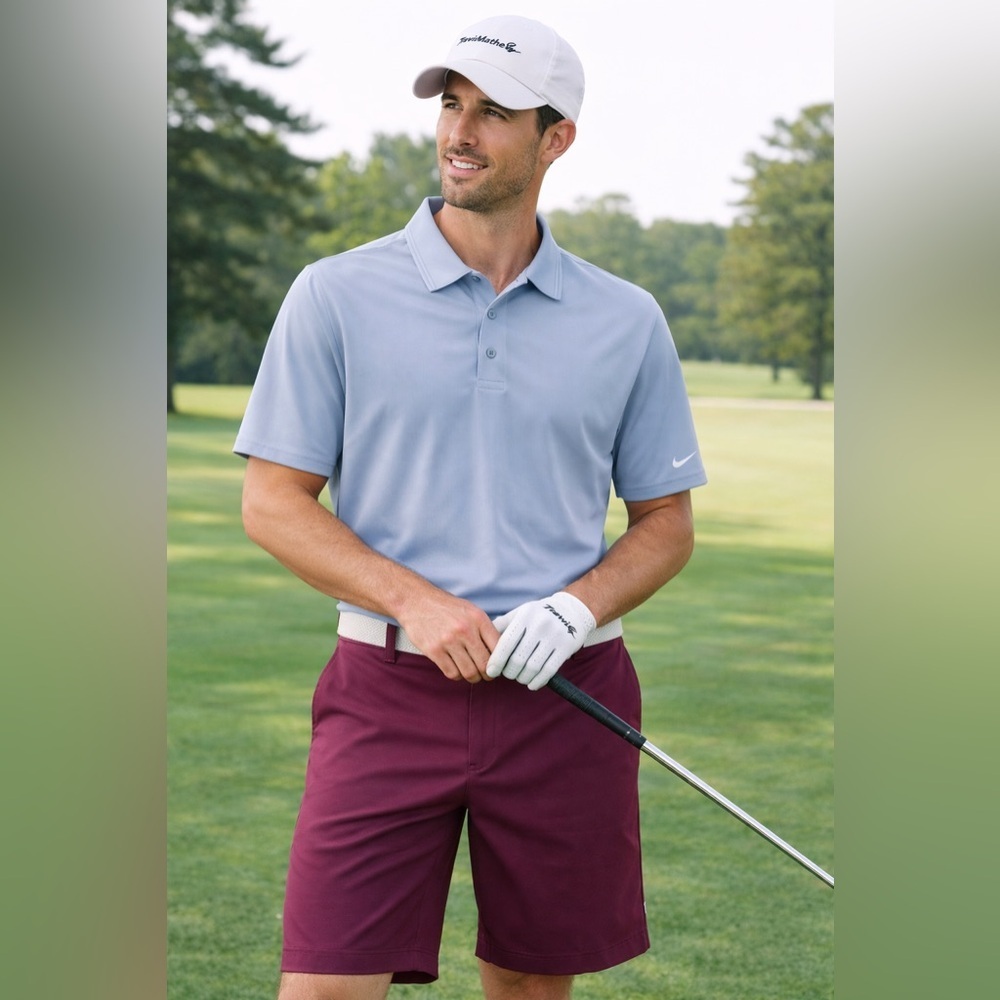 TravisMathew Burgundy Golf Shorts Stretch Performance 35